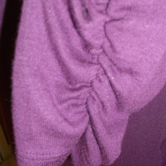 MOD Open Front Magenta long Cardigan Sweater - Picture 4 of 6